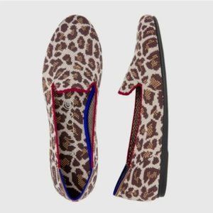 Rothy's The Loafer Women’s US 9.5 Mocha Spot Printed Fabric Slip On Flats NWOB